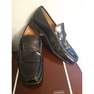 Coach Joseph Loafers Dress Shoes Leather Black 8